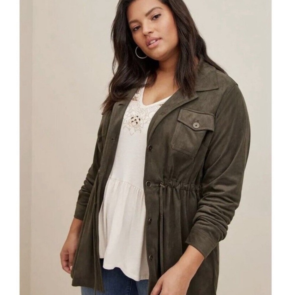 NWT Torrid Faux Suede Shacket